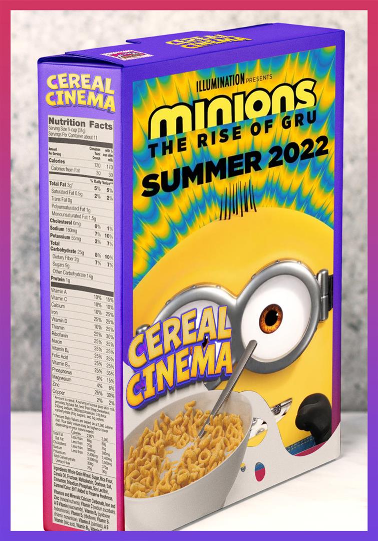 Cereal Cinema: Minions: The Rise of Gru poster